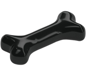 LEGO Schwarz Hund Bone (Kurz) (77100 / 93160)