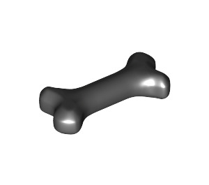 LEGO Zwart Hond Bone (Kort) (77100 / 93160)