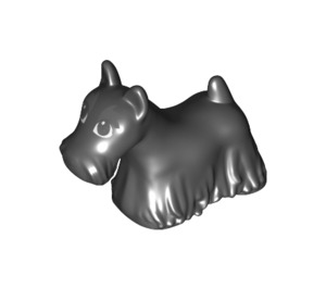 LEGO Noir Chien - Scottish Terrier avec grise (84085)