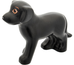 LEGO Black Dog (Standing) with Eyes and White Nose (6201 / 83939)