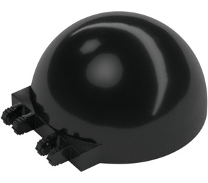 LEGO Black Dome 6 x 6 x 3 with Hinge Stubs (50747 / 52979)