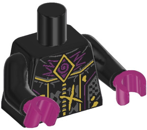 LEGO Schwarz Dooper Minifigur Torso (973)