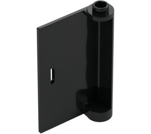 LEGO Black Door 1 x 3 x 4 Left with Hollow Hinge (58381)