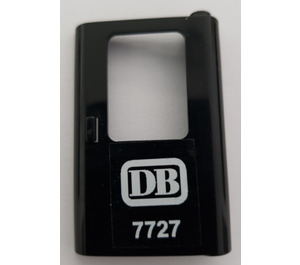 LEGO Black Door 1 x 4 x 5 Train Right with "DB" Sticker (4182)