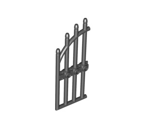 LEGO Black Door 1 x 4 x 9 Arched Gate with Bars (42448)