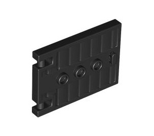 LEGO Noir Porte 1 x 5 x 3 avec Manipuler (93096)