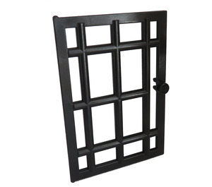 LEGO Negro Puerta 1 x 6 x 7 con Bars (4611)