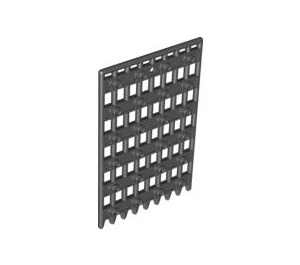 LEGO Schwarz Tür 1 x 8 x 12 Schloss Gate Portcullis (89519)