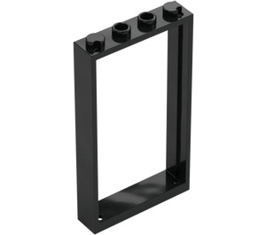 LEGO Schwarz Tür Rahmen 1 x 4 x 6 (Einseitig) (40289 / 60596)