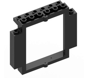 LEGO Svart Dörr Karm 2 x 8 x 6 Revolving  (30101)