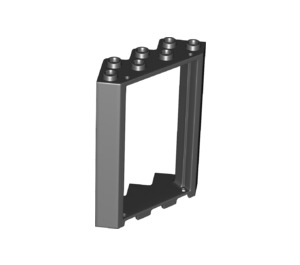 LEGO Black Door Frame 4 x 4 x 6 Corner (28327)