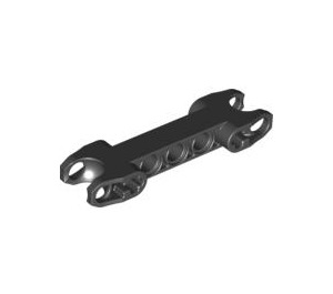 LEGO Black Double Ball Joint Connector with Squared Ends and Open Axle Holes (89651)