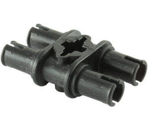 LEGO Black Double Pin with Perpendicular Axlehole (32138 / 65098)