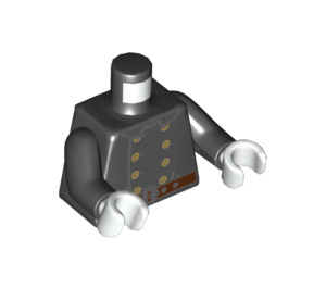 LEGO Negro Vestido Bombero Minifigura Torso (973 / 76382)