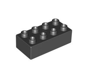LEGO Noir Duplo Brique 2 x 4 (3011 / 31459)