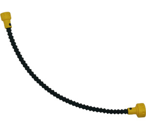 LEGO Black Duplo Hose with Yellow Ends (6426)