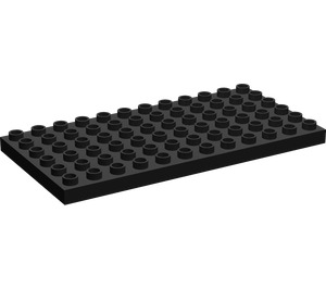 LEGO Noir Duplo assiette 6 x 12 (4196 / 18921)