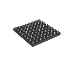 LEGO Black Duplo Plate 8 x 8 (51262 / 74965)