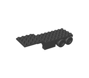 LEGO Black Duplo Truck Trailer 4 x 13 x 2 (47411)