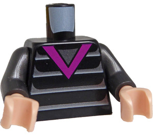 LEGO Zwart Edna Mode Minifiguur Torso (973 / 76382)