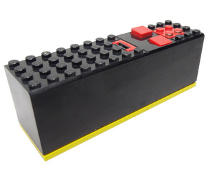 LEGO Nero Electric 9V Batteria Scatola 4 x 14 x 4 Parte inferiore  Assembly (2847 / 74650)