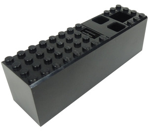 LEGO Zwart Electric 9V Accu Doos 4 x 14 x 4 Cover (2846)