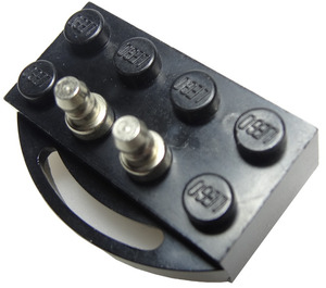 레고 검은색 Electric 기차 12V 벽돌 2 x 4 ~와 함께 Power Pickup Type 1