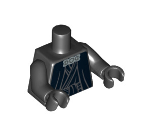 LEGO Zwart Emperor Palpatine Torso (76382 / 88585)