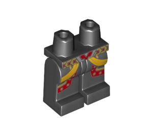 LEGO Noir Evil Macaque Minifigure Hanches et jambes (3815 / 81178)