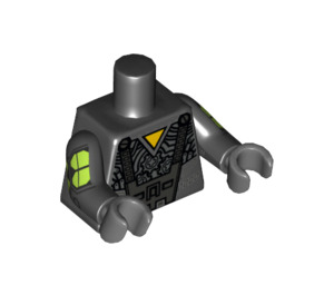 LEGO Czarny Evil Mech Tułów (973 / 88585)