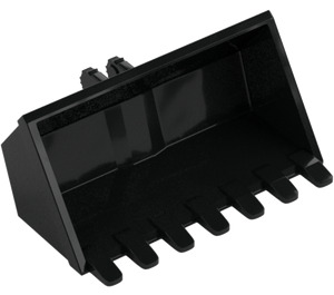 LEGO Black Excavator Bucket 3 x 6 with Click Hinge 2-Finger (21709 / 30394)