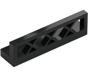 LEGO Black Fence 1 x 4 x 1 Lattice (3633)