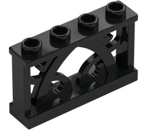 LEGO Schwarz Zaun 1 x 4 x 2 (19121)