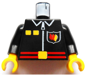 LEGO Negro Fuego Capitán Torso (973)