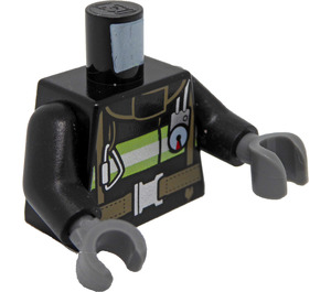 LEGO Black Fireman Torso (973 / 76382)