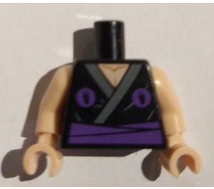 LEGO Black Flashback Shredder Minifig Torso (973)