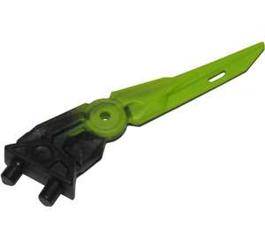 LEGO Black Flexible Claw with Marbled Lime (73914 / 92235)