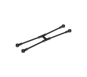LEGO Black Flexible Stretcher Holder with Four Holes (18390 / 30191)