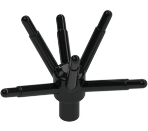 LEGO Negro Flor Stem con Tallo y 6 Stems (19119)