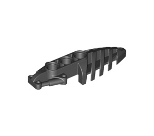 LEGO Schwarz Fuß mit Pin Löcher 2 x 7 x 1.5 (50858)