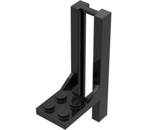 LEGO Schwarz Forklift Rails 2 x 4 x 5.667  (3430)