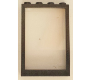 LEGO Black Frame 1 x 4 x 5 with Transparent Glass