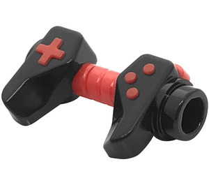 LEGO Schwarz Game Controller mit Rot Griff und Controls (65080)