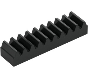 LEGO Black Gear Rack 4 (3743 / 4296)