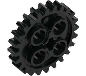 LEGO Black Gear with 24 Teeth (3648 / 24505)