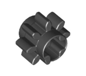 LEGO Schwarz Ausrüstung mit 8 Zähne Typ 1 (3647)