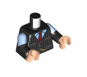 LEGO Black Goblin Banker Minifig Torso (973 / 78568)