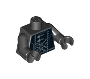 LEGO Black Gray Ghost Torso (973 / 76382)