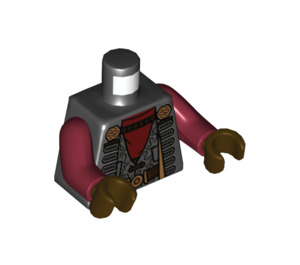 LEGO Sort Greef Karga med Grå Skæg Minifig Torso (973 / 76382)