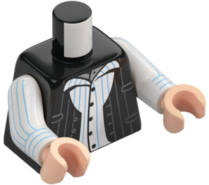 LEGO Czarny Griphook z Czarny Waistcoat Minifigurka Tułów (973 / 76382)